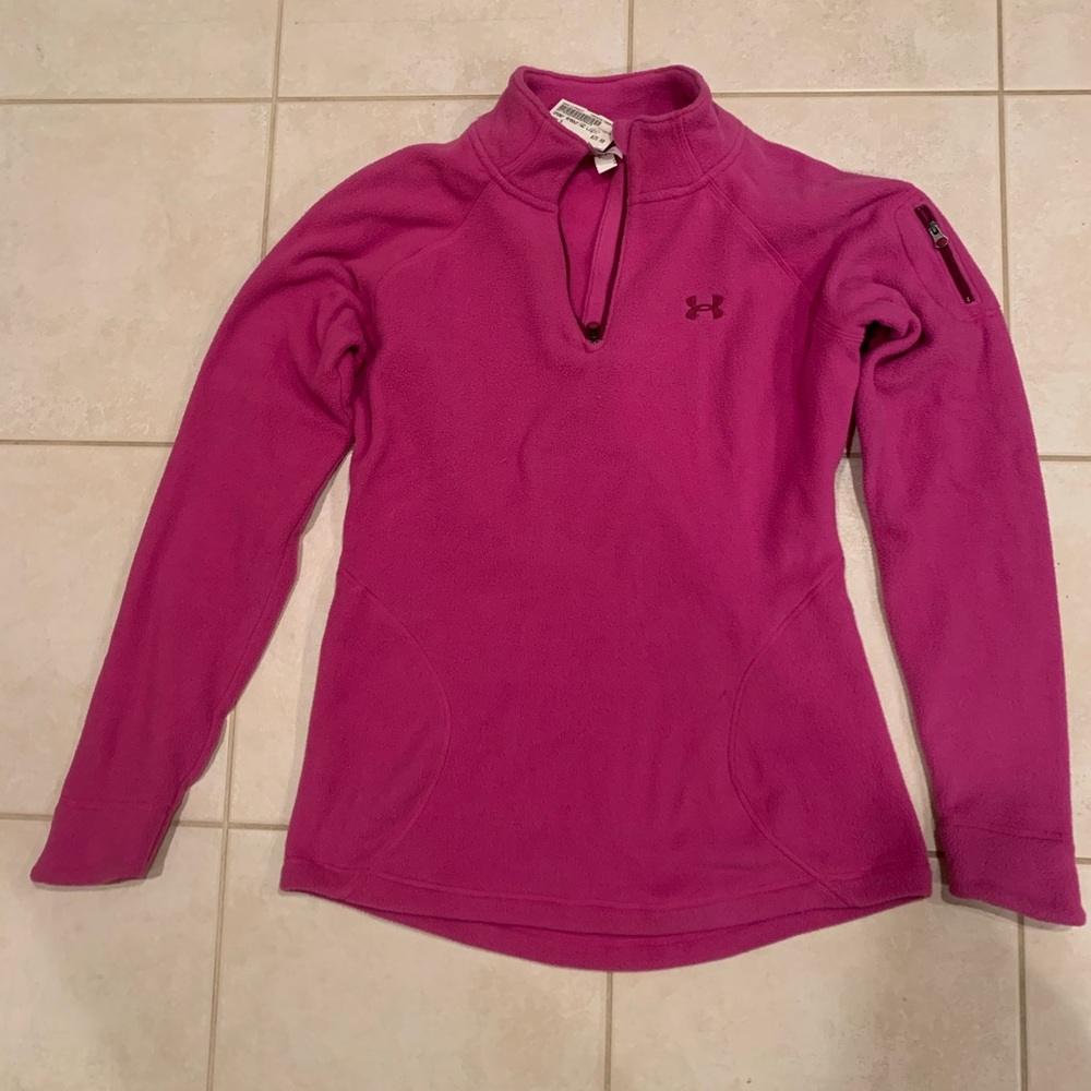 Fleece under armour quarter zip with thrift tags